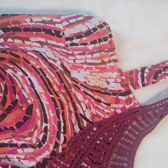 Prana Cotton Blouse with Crocheted Neckline - Picture 3 of 7